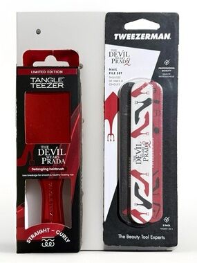 the devil wears prada Detangling Brush + Nail File Set Bundle